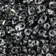 Matubo MiniDuo Beads 4x2.5mm Tweedy silver